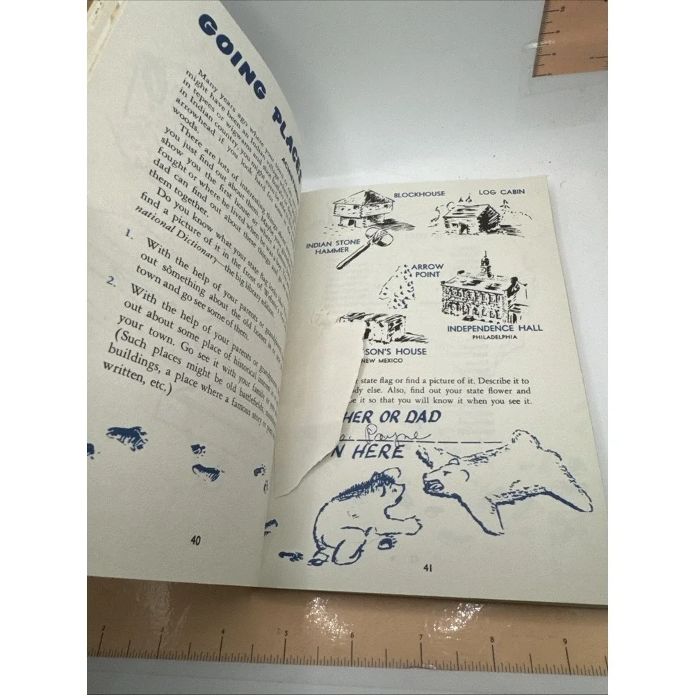 Vtg 1961 BEAR CUB SCOUT BOOK BOY SCOUTS AMERICA HANDBOOK